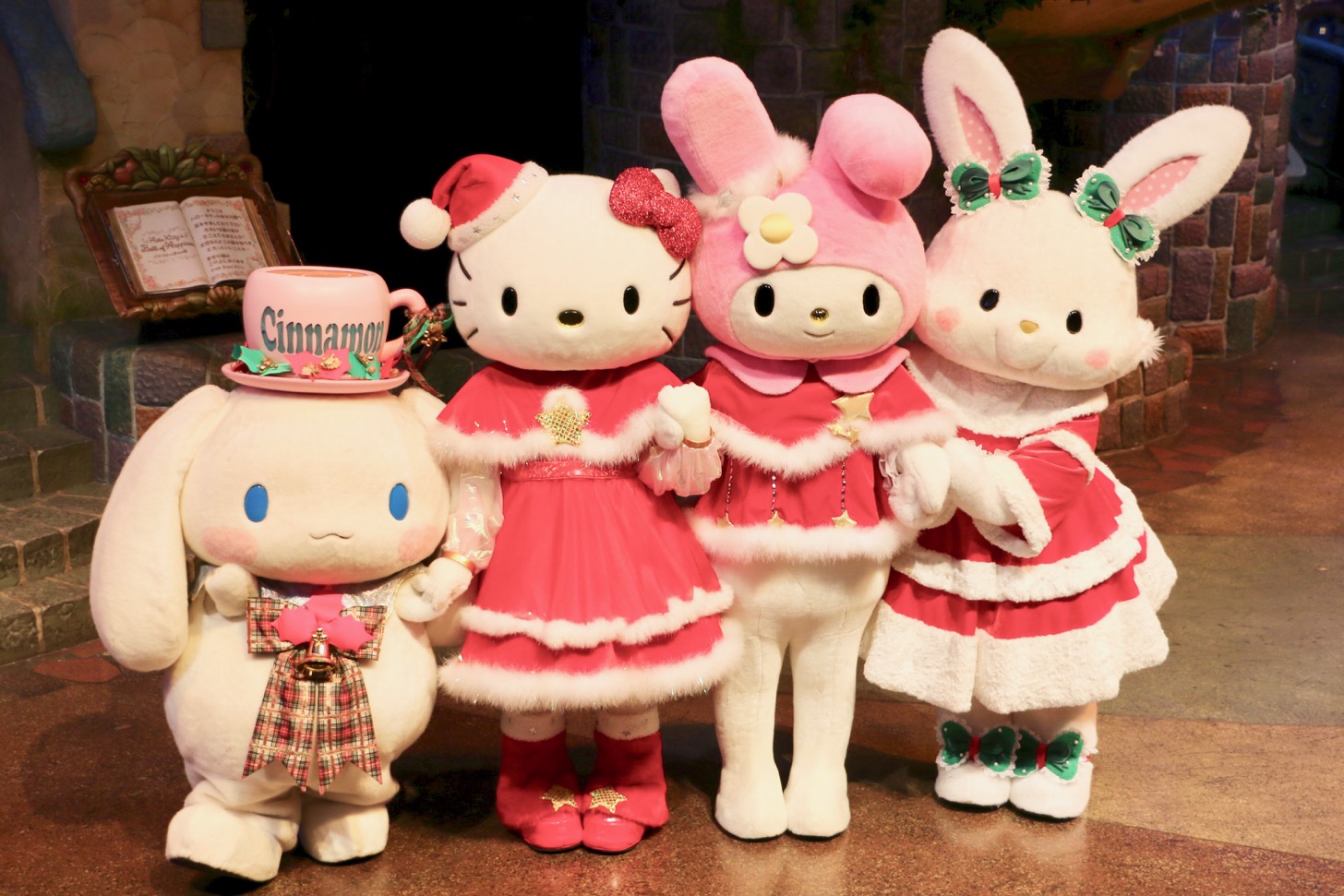 ハローキティ、マイメロディ、シナモロール、メル