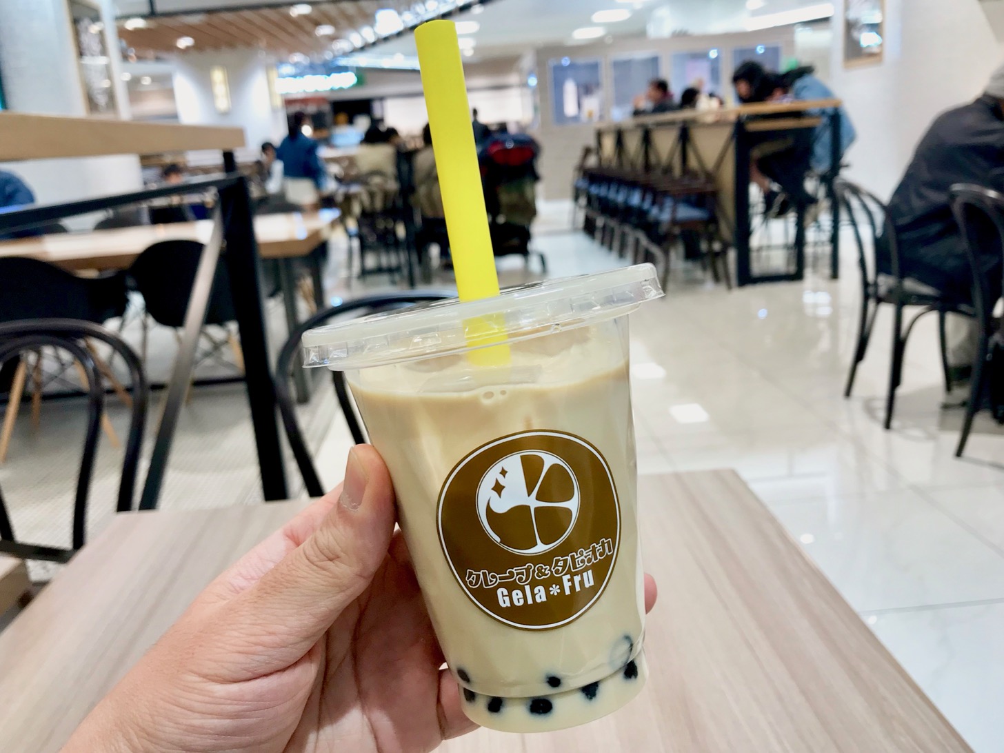 ジェラフル 多摩センター店のタピオカミルクティー