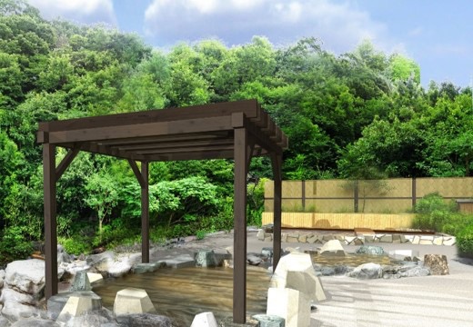 「源泉かけ流しの露天風呂」イメージ