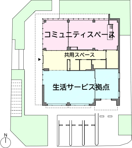ネコサポステーション町田木曽 平面図