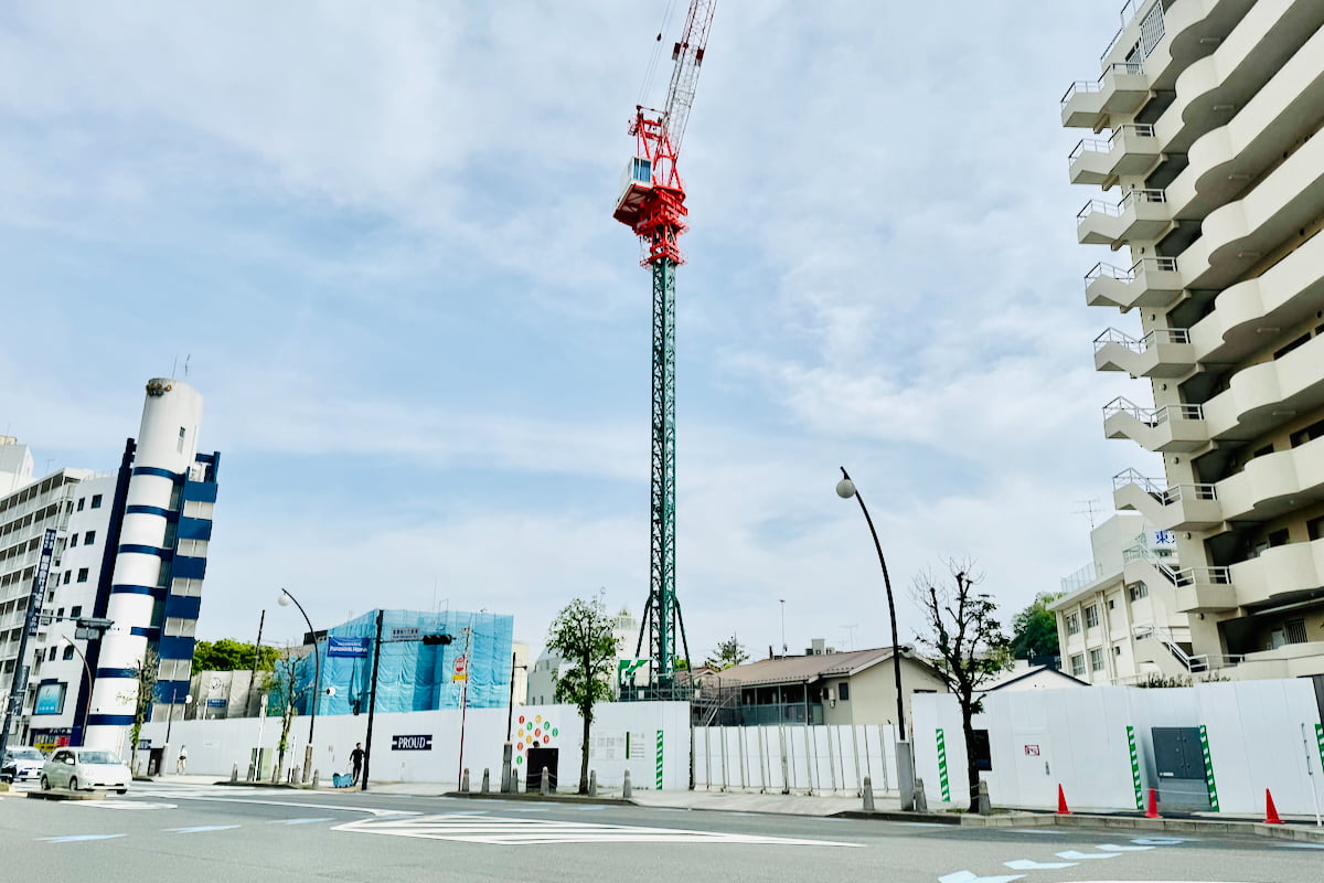 聖蹟桜ヶ丘駅近くに18階建てマンションが来年3月竣工予定