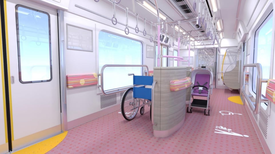 京王線の新型通勤車両「2000系」大型フリースペース（仮称）（イメージ）
