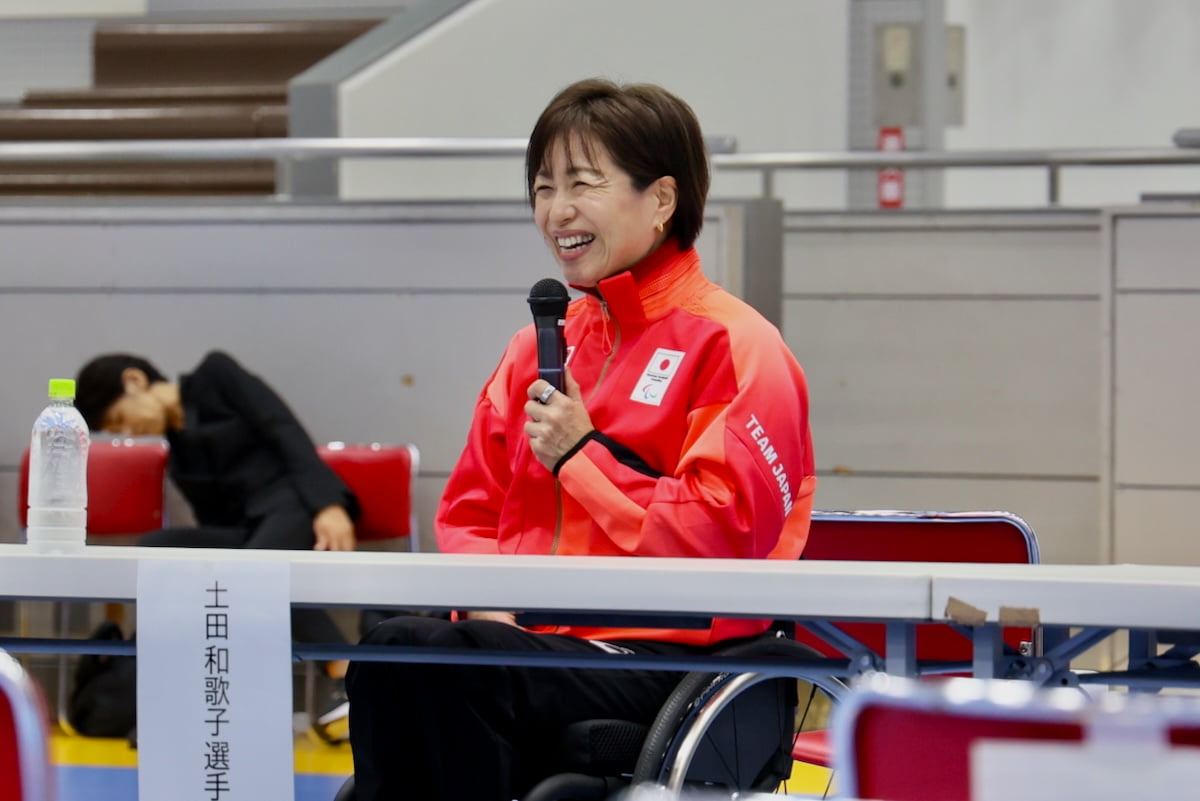 土田 和歌子 選手（車いすマラソン 6位）