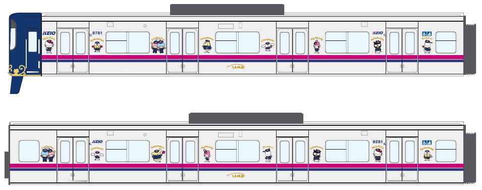 サンリオキャラクター新ラッピングトレインが3/10(月)から運行開始！