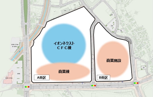 A街区とB街区の商業施設は2026年春に開業予定