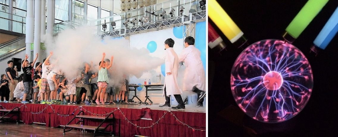 「宇宙サイエンスショー」や、ドームいっぱいに広がる迫力映像が楽しめる「プラネタリウム上映」