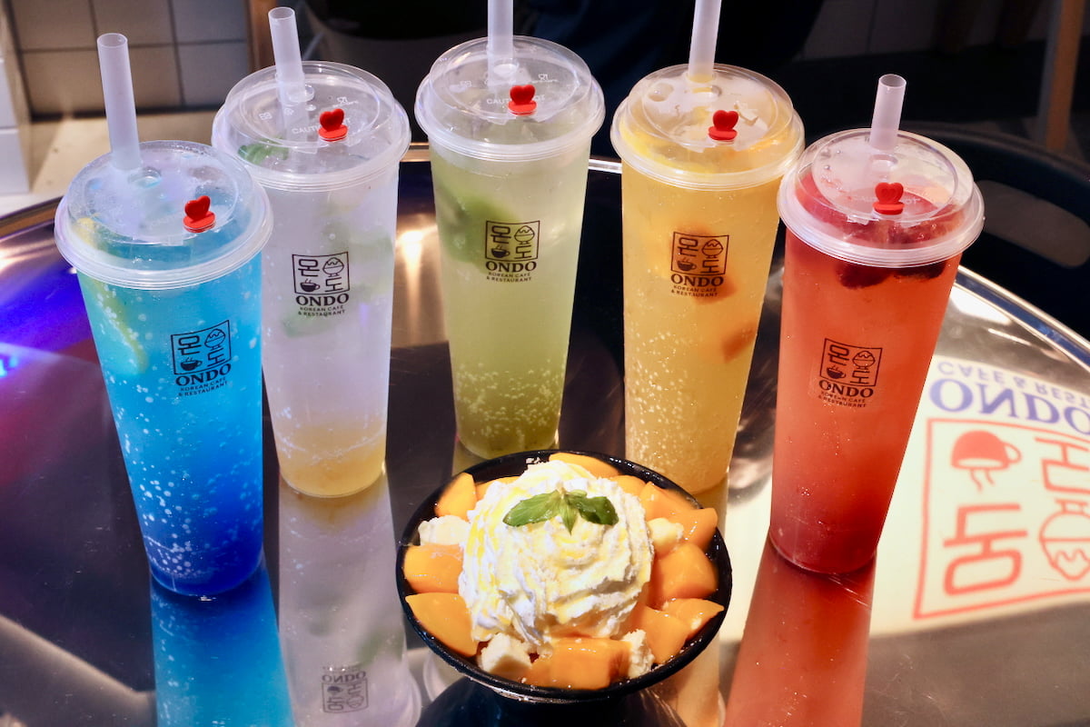タチヒプレイス|KOREAN CAFÉ & RESTAURANT ONDO|「メガドリンク」や「マンゴーチーズの雪氷」