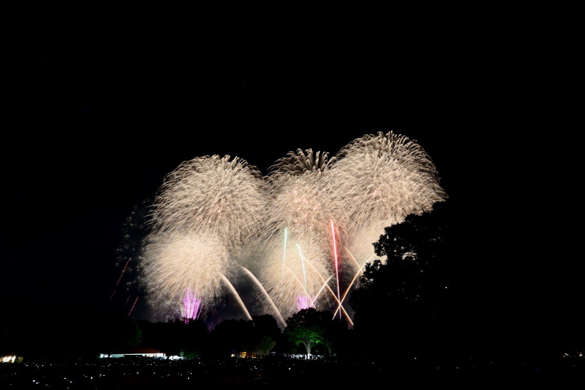 立川まつり国営昭和記念公園花火大会ワイドスターマイン