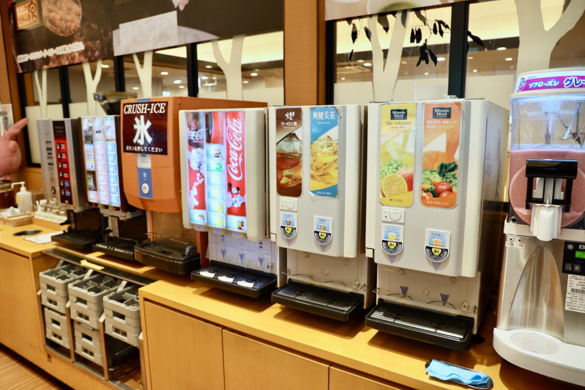 種類豊富なドリンクバー