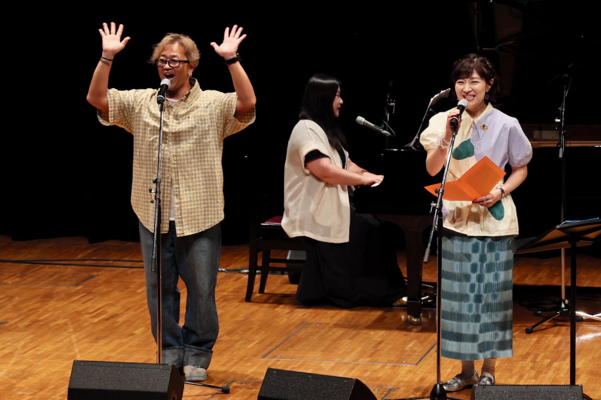 野球部の杉村役・中島義実さんと本名陽子さん