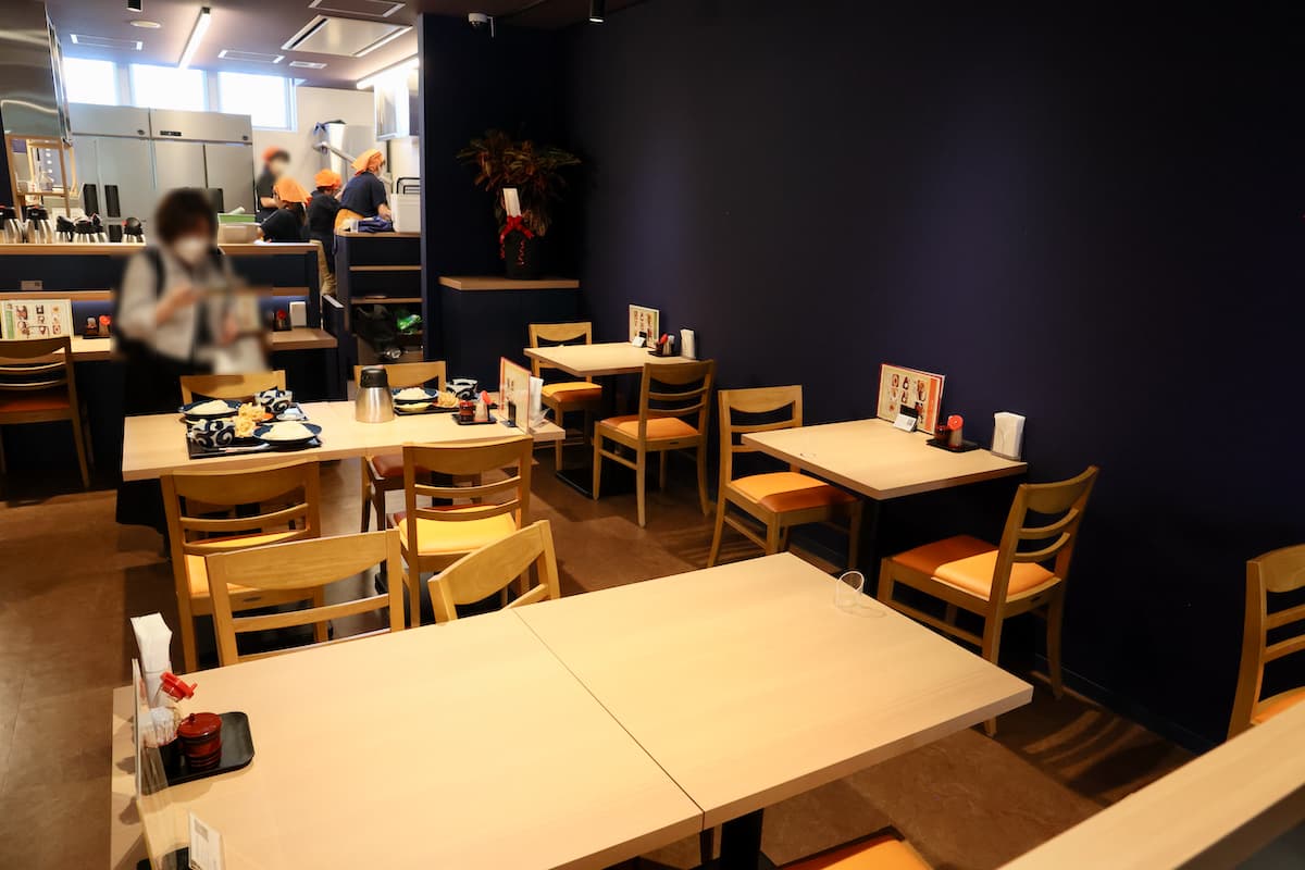 うさぎ屋udonの店内