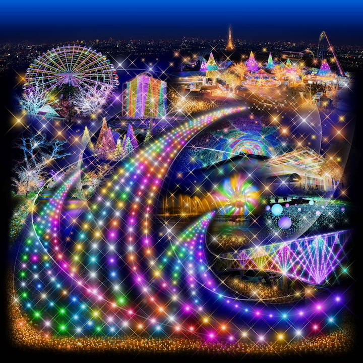 よみうりランド ジュエルミネーション2025メインビジュアル ⒸMOTOKO ISHII LIGHTING DESIGN