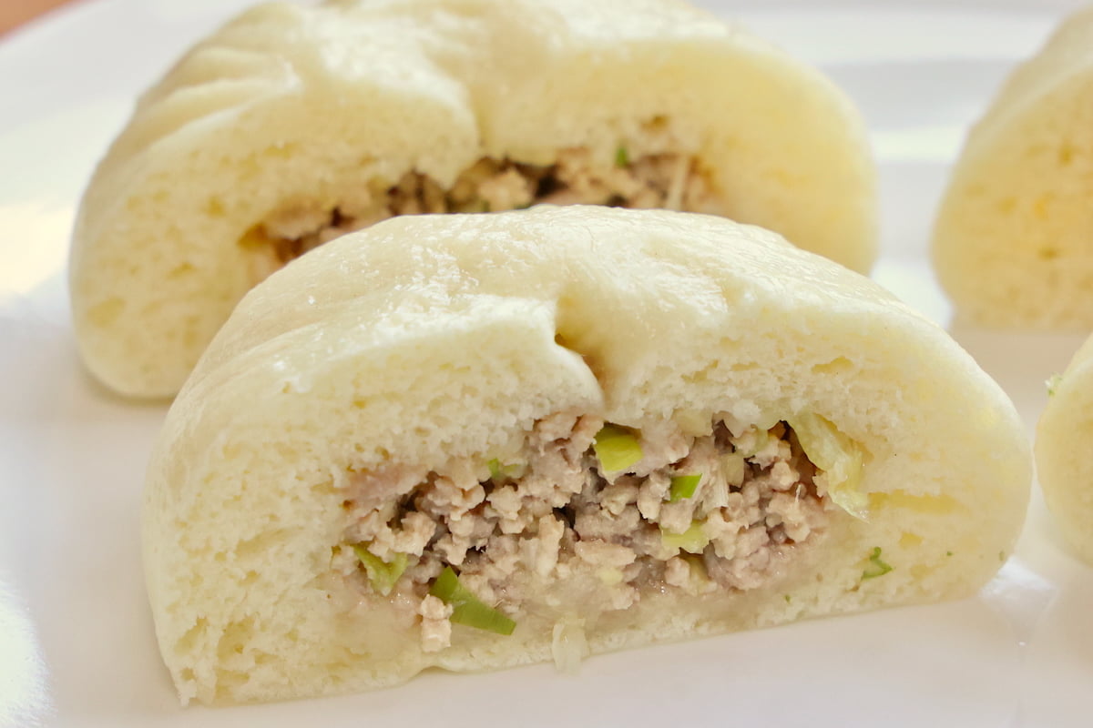 孔明道肉饅の葱肉饅