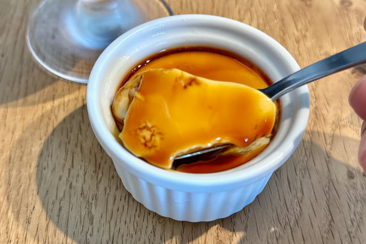 「PORK.M(ポークエム)」ハンバーグセット 自家製プリン