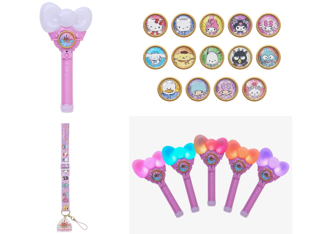 ワンダーリボンライト 3,850円、ワンダーリボンライト ジュエル 全14種 各550円、ネックストラップ全2種 各1.430円、ワンダーリボンライト(点灯イメージ)