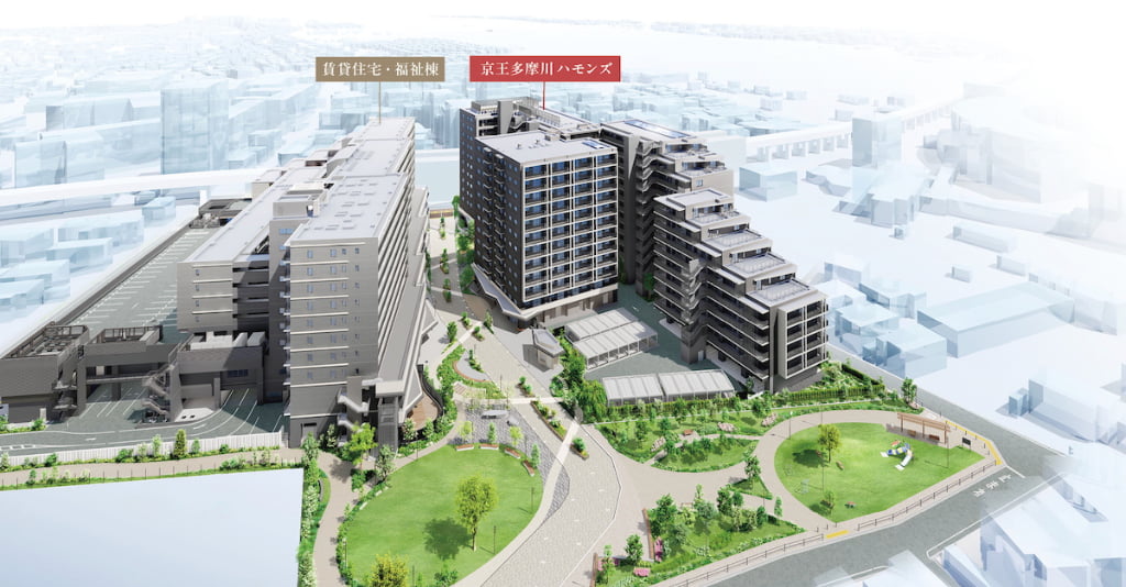 開発エリア俯瞰ＣＧパース