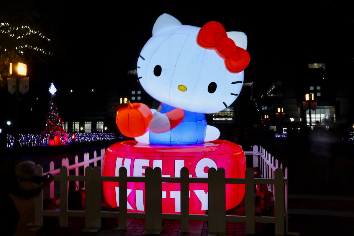 「ハローキティ50周年」を記念して登場した大型バルーン