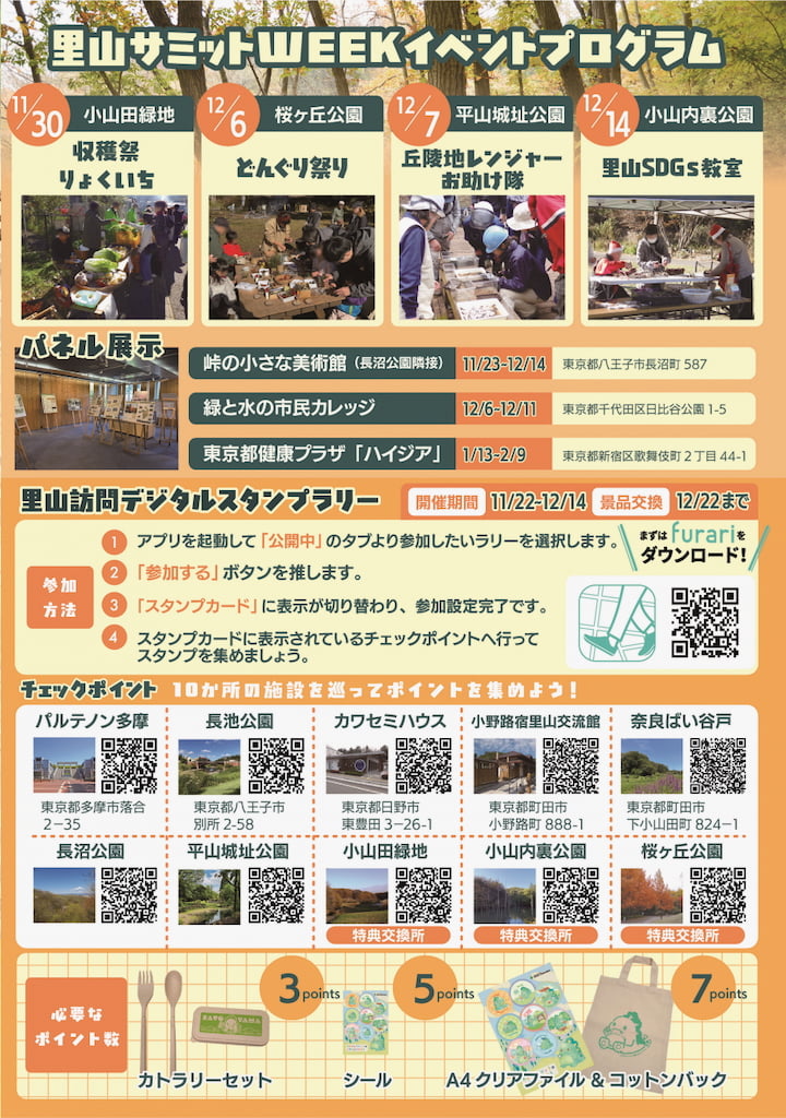 多摩丘陵の各地でサミットWEEKが開催　各プログラム