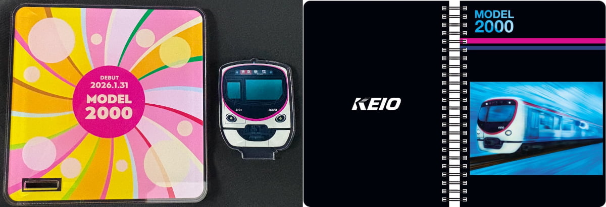 アクリルスタンドコースターとリングノート A5サイズ