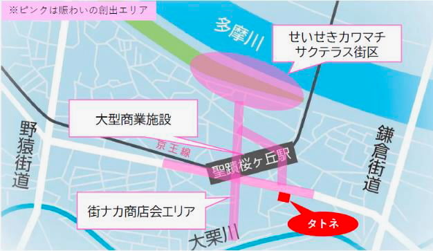 多摩川河川敷の「せいせきカワマチ」を運営管理する一般社団法人 聖蹟桜ヶ丘エリアマネジメントの相談窓口も新設