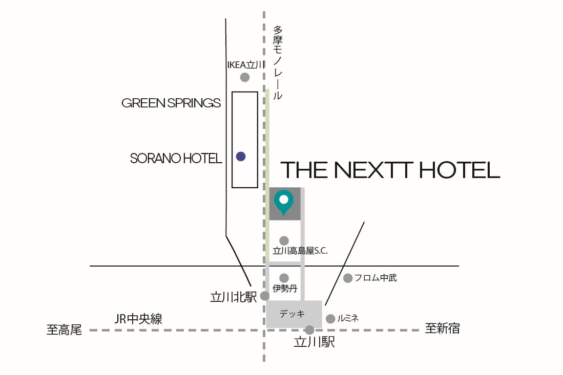 立川北に「THE NEXTT HOTEL」誕生へ!旧パレスホテル立川を改修し2027年初春開業予定