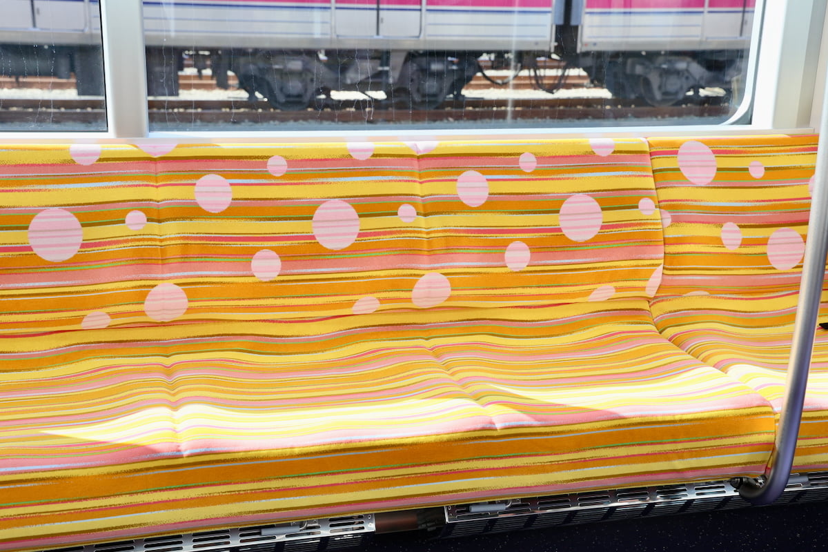 シートはコンセプトの「円」を取り入れ。座り心地もgood