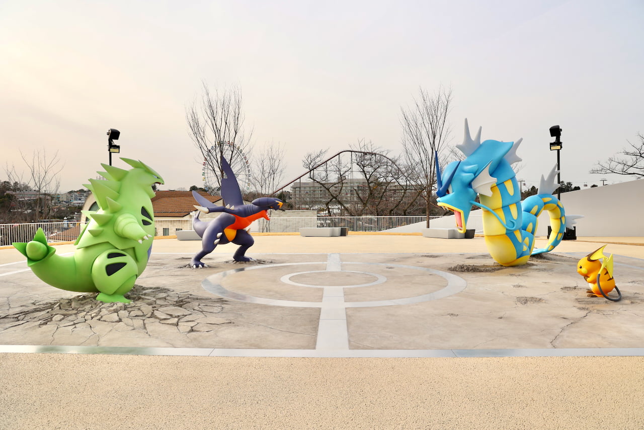 バトルコートではポケモンが対決！