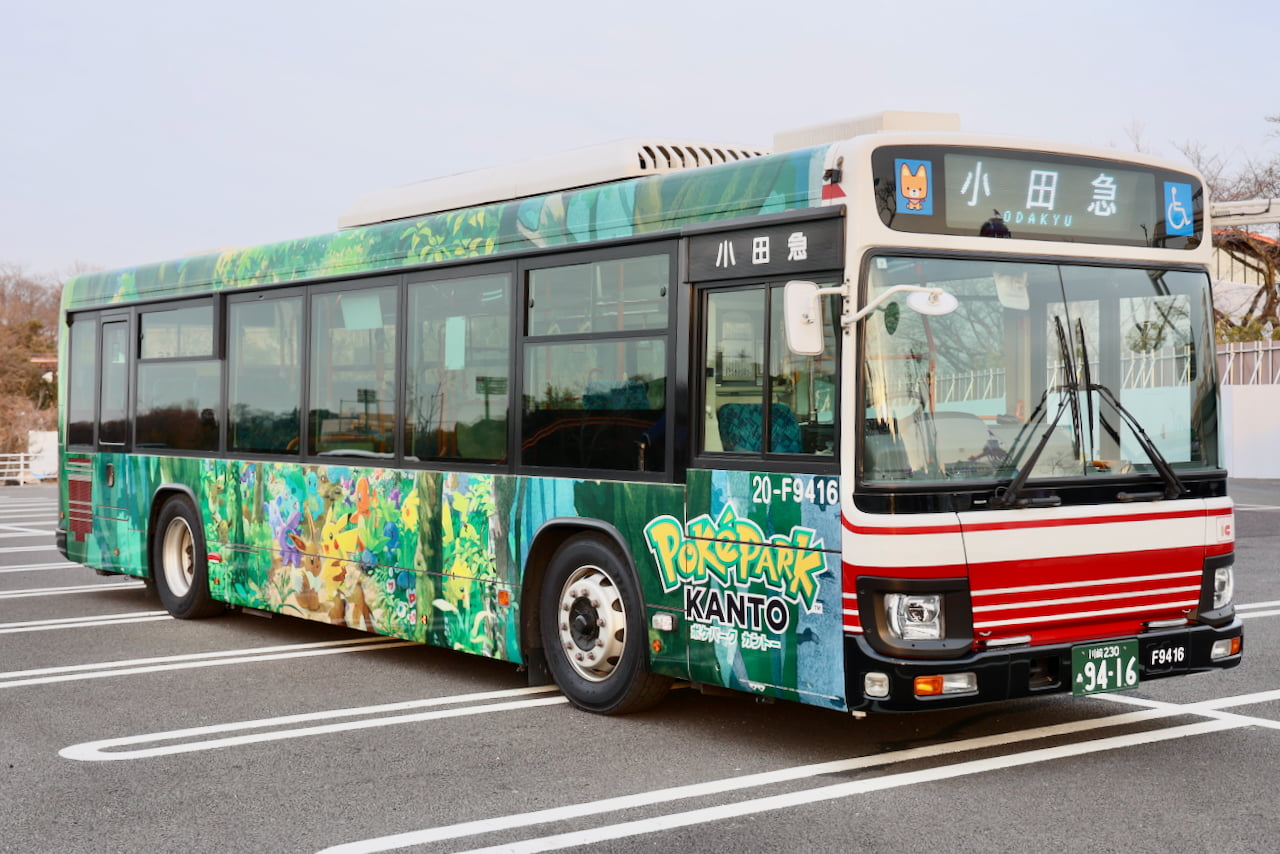 ポケパーク カントーのラッピングバス（小田急バス）