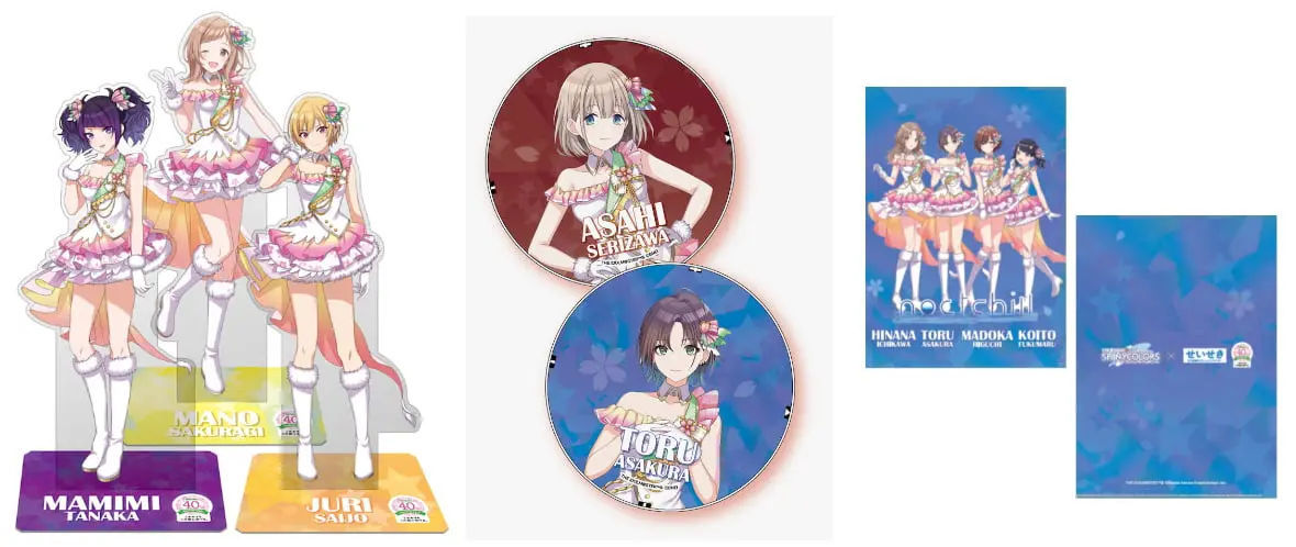 等身アクリルスタンド（全28種）トレーディング缶バッジ（全28種） A4クリアファイル（全8種）