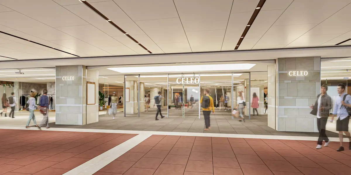 セレオ八王子北館2階が2026年春に全面リニューアル!スタバ ティー専門店など8店舗が出店 2階正面エントランスイメージ