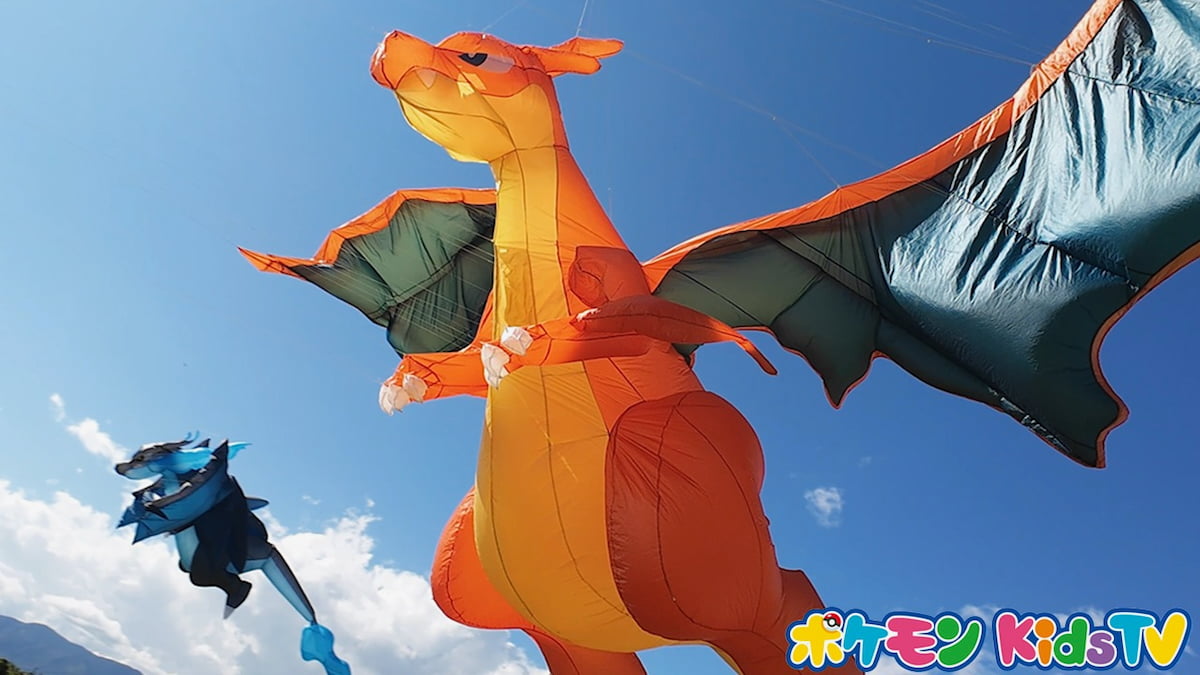 高さ6メートルの「メガリザードン」巨大カイトが関東初登場画像提供：ポケモンKids TV