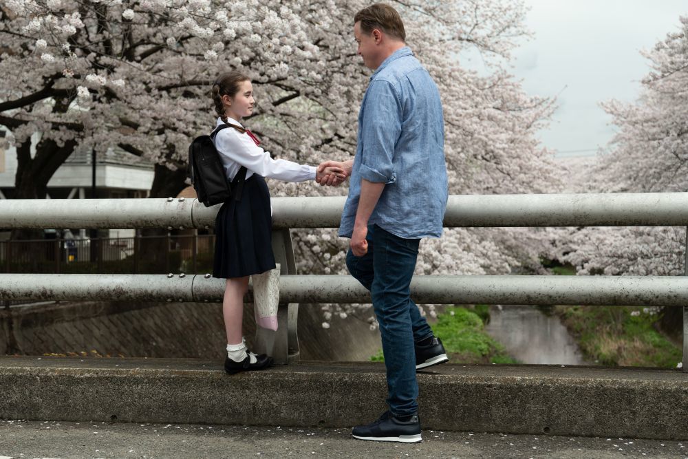 稲城市・三沢川（堺橋）｜桜並木が彩るシーン