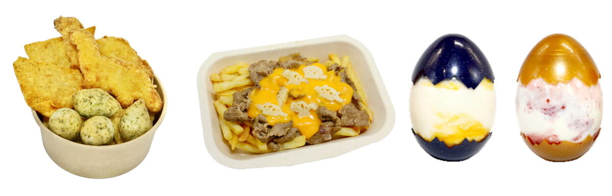 恐竜をモチーフにしたコラボフード