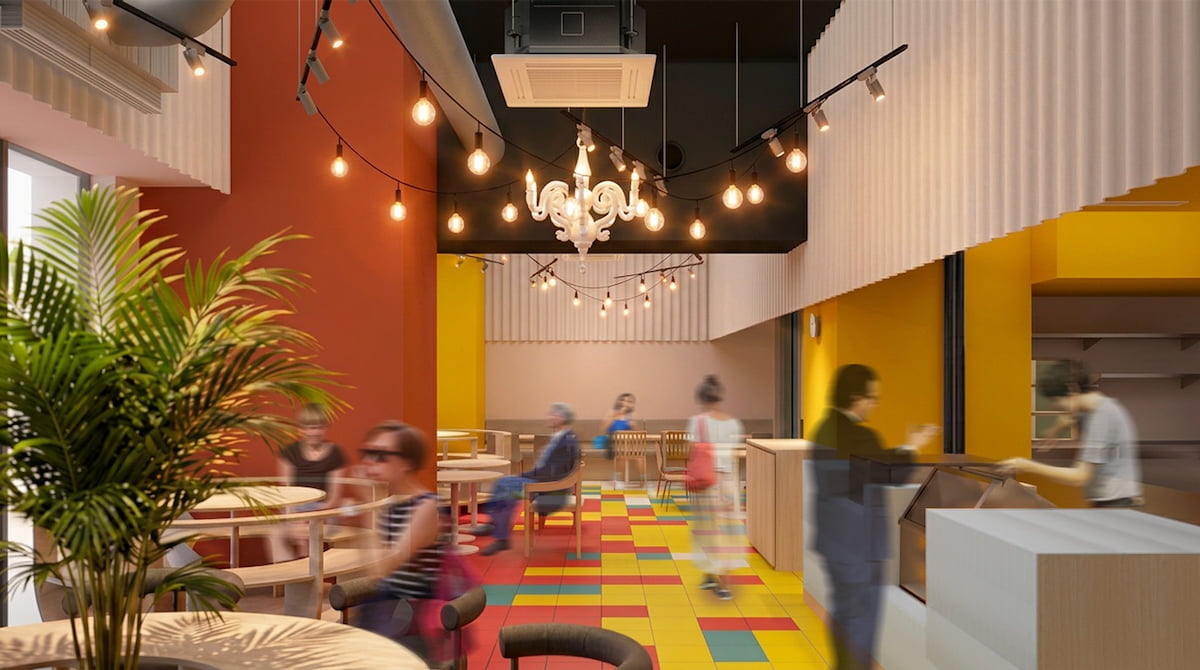 聖蹟桜ヶ丘の新複合交流拠点「タトネ」4/28(火)オープン決定!プレオープンは3/31(火)から内装レイアウトイメージ