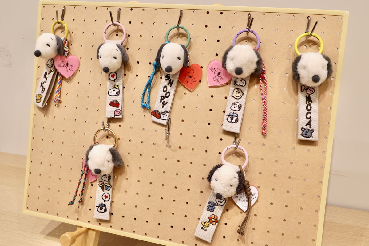 スヌーピーのマスコットタグワークショップを体験