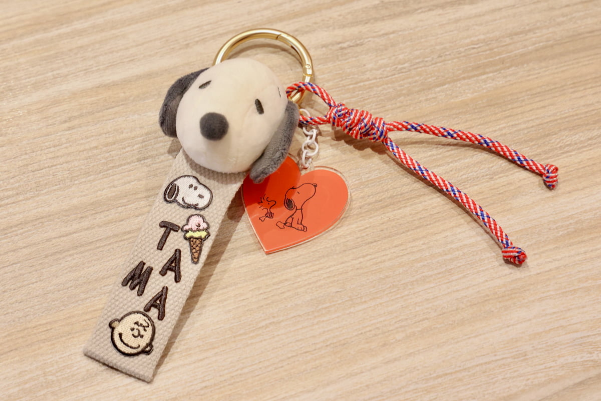 スヌーピーのマスコットタグワークショップを体験