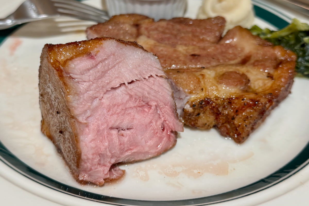 マロリーポークステーキ「日和山(200g)」をいただきます！