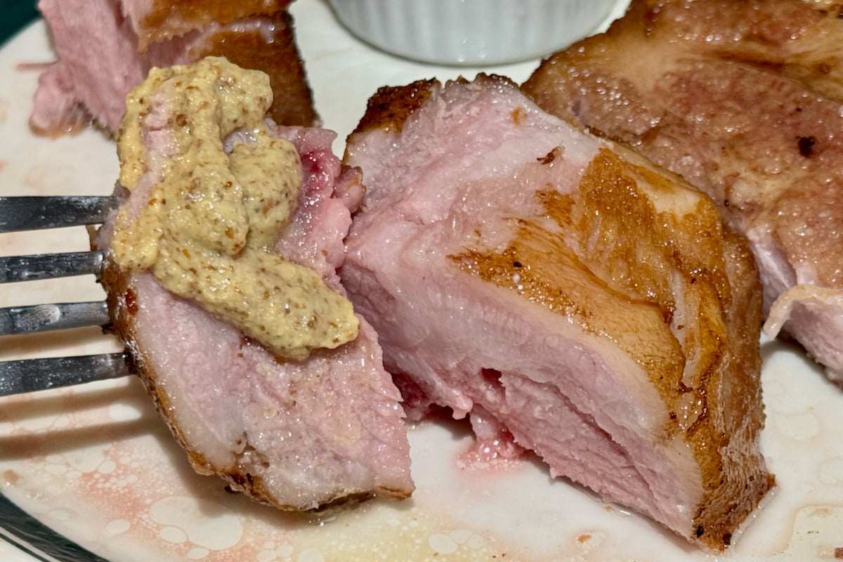 マロリーポークステーキ「日和山(200g)」をいただきます！