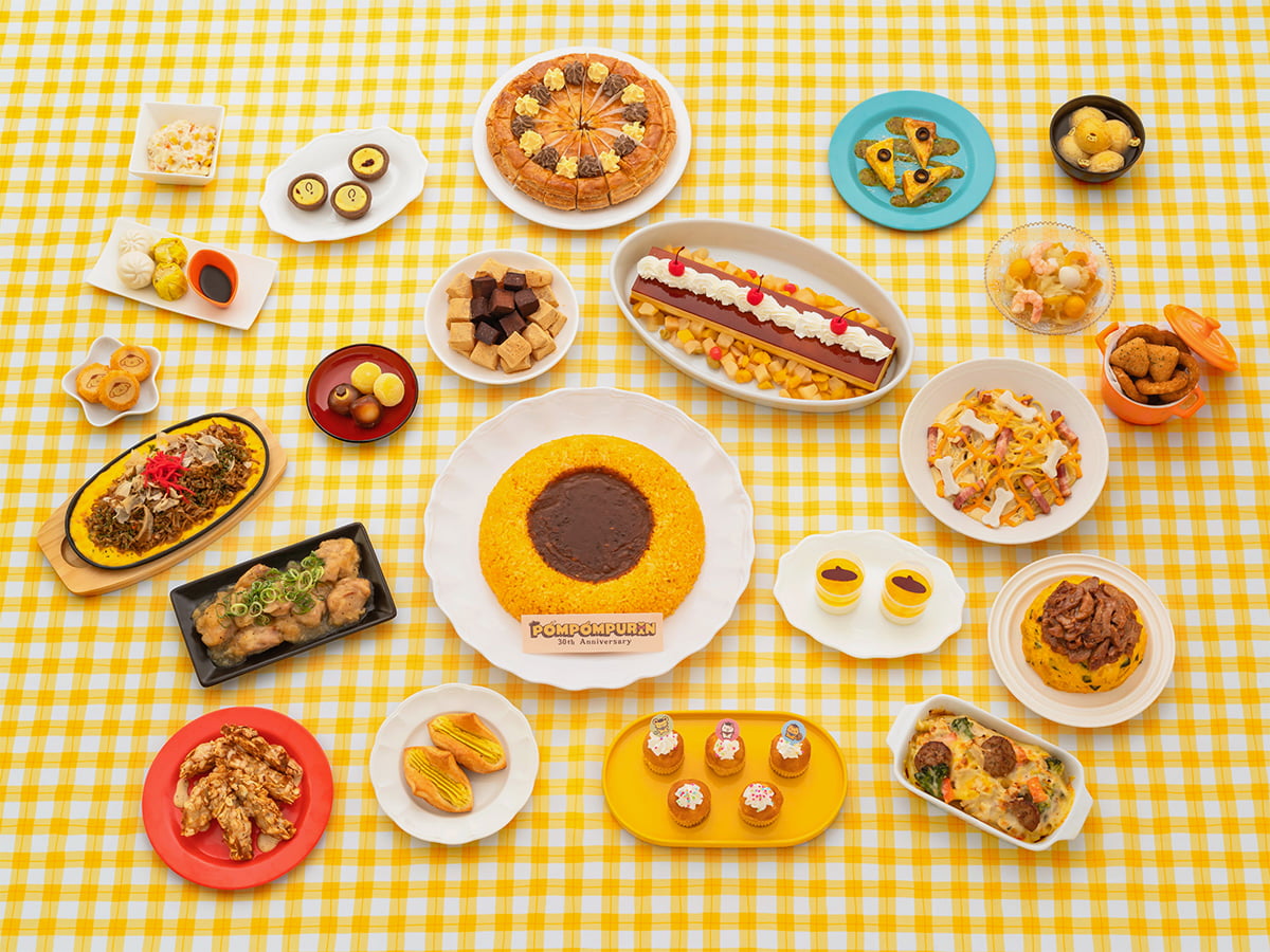 ピューロランド「ポムポムプリン30周年」第2弾発表！限定フード＆グッズ詳細解禁　館のレストランフード
