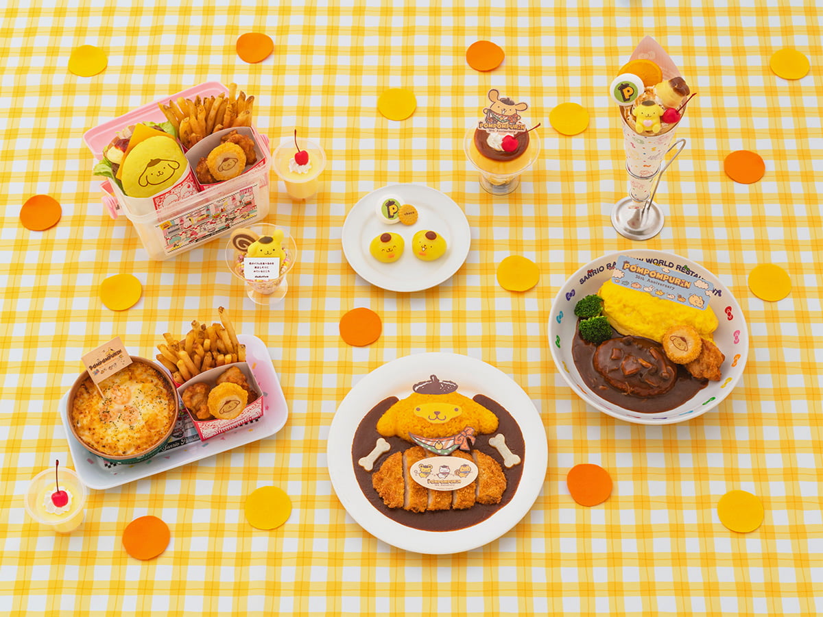 ピューロランド「ポムポムプリン30周年」第2弾発表！限定フード＆グッズ詳細解禁　館内のレストラン店舗フード