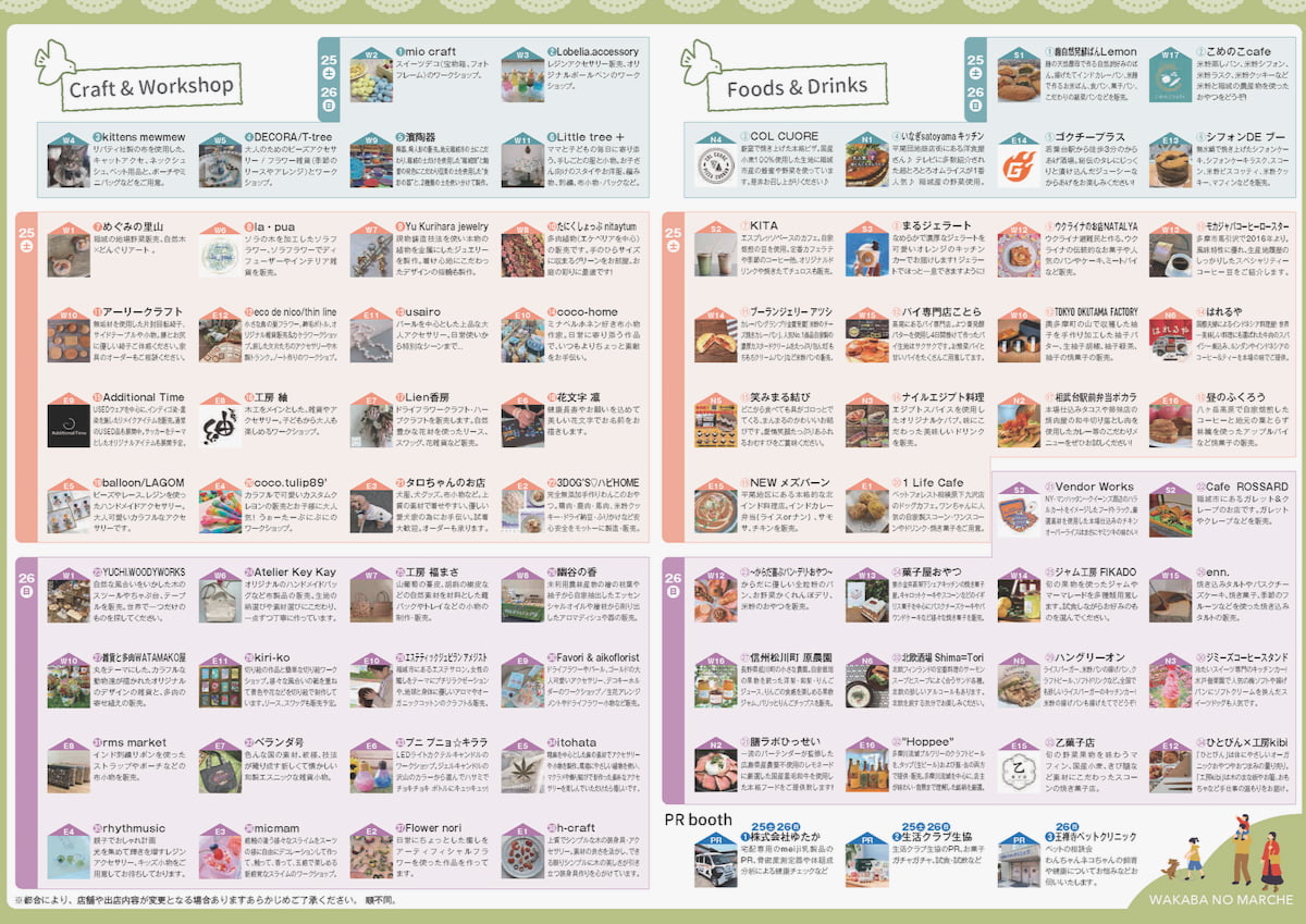 若葉台「わかばのマルシェ2026春」4月25日(土)・26日(日)開催!約75店舗 公式サイトより