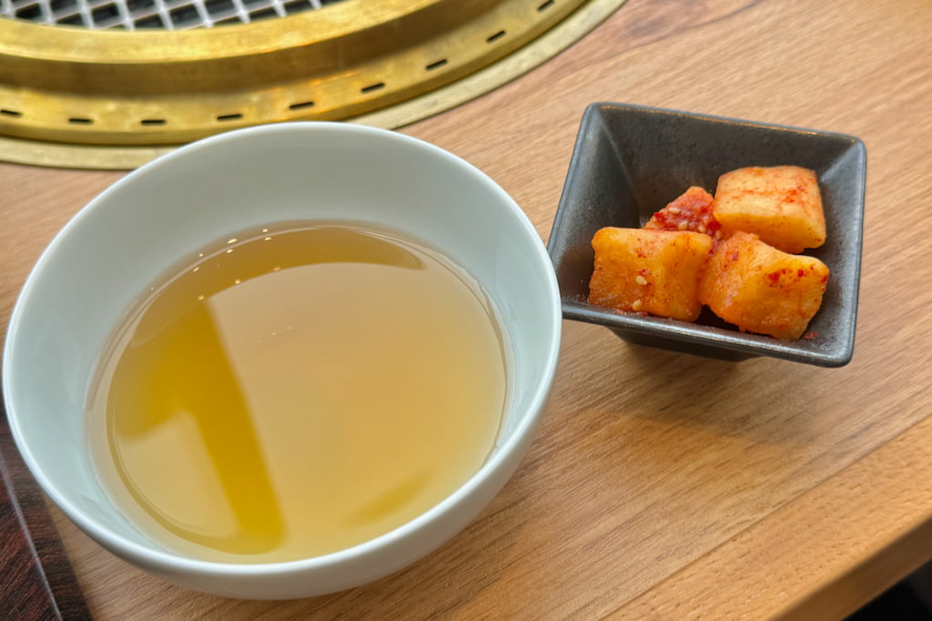 お出汁と+250円のカクテキ