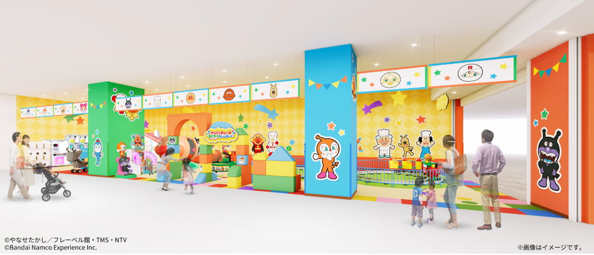 立川立飛にアンパンマンの公式ゲームコーナー「アンパンマンのおでかけゲームぱーく」が4/28(火)オープン
