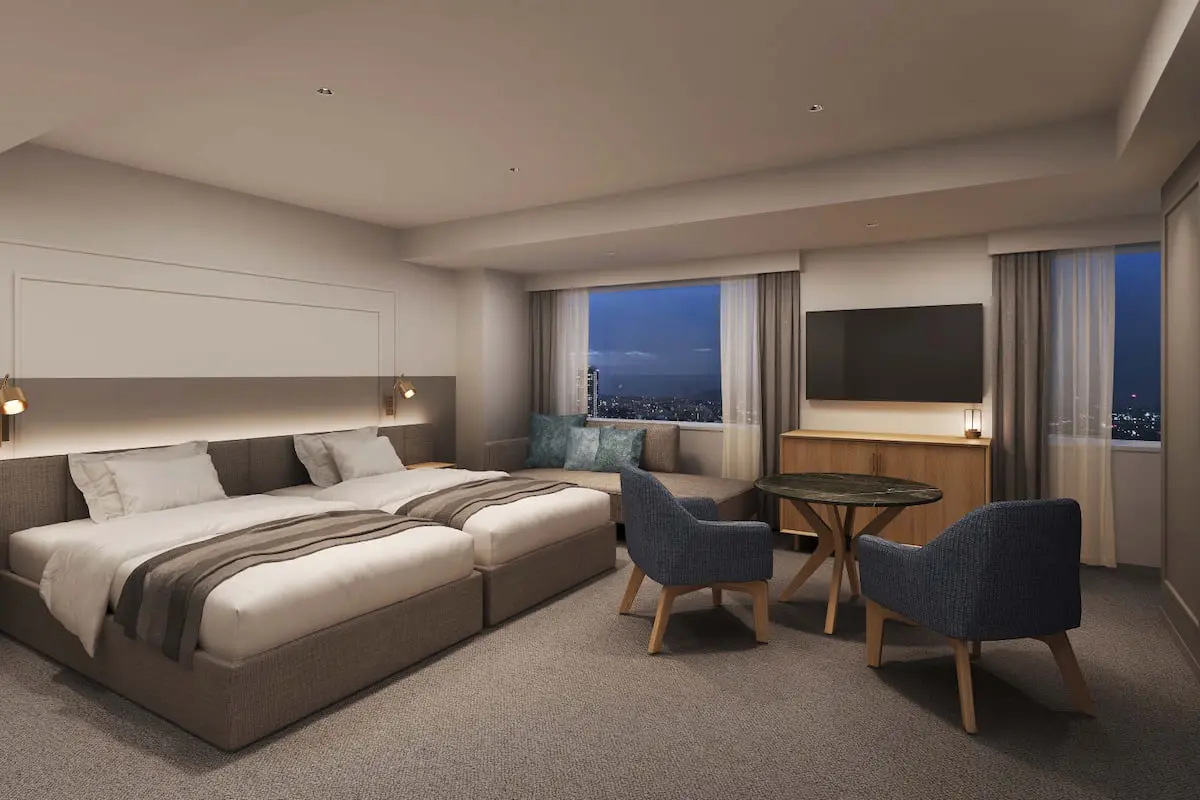 旧パレスホテル立川を改修した「THE NEXTT HOTEL」2027年3月1日(月)開業決定！多摩エリア最大級バンケットもツインルームイメージ