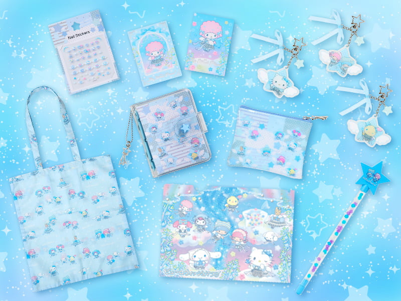 館内では、七夕コスチューム姿のキャラクターたちが描かれた限定グッズも販売予