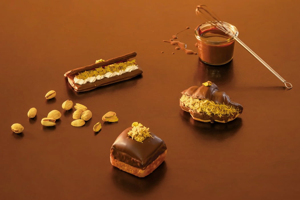 SNSでも話題の「ドバイチョコパン」など新作パンも登場予定現在提供中のドバイチョコパン イメージ画像