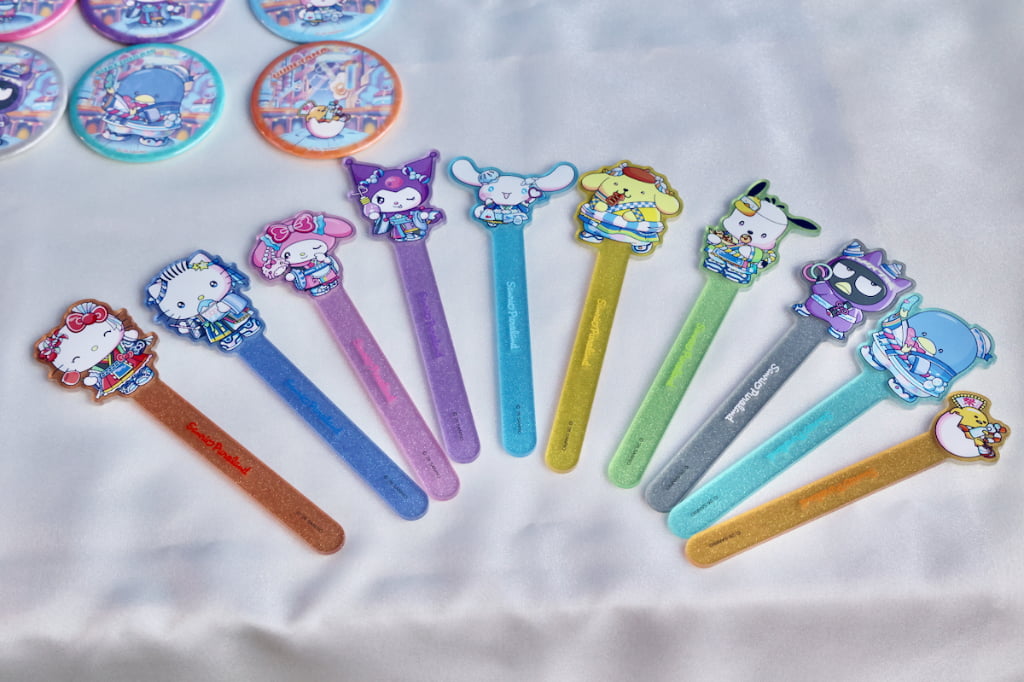 プレイ後には景品の「オリジナルアクリルステッキ」