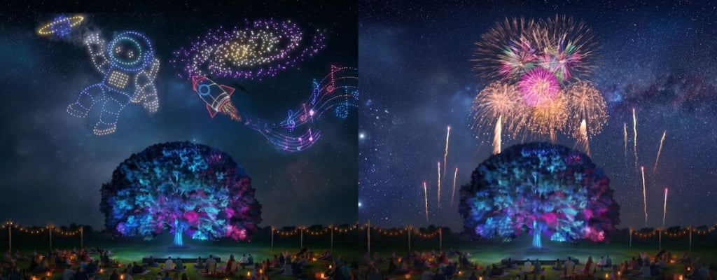 ドローンショー×花火×ランタン!昭和記念公園で「東京 星空と光の夏祭り 2026」初開催、夏の夜を彩る9日間公式サイトより(※写真はイメージ)