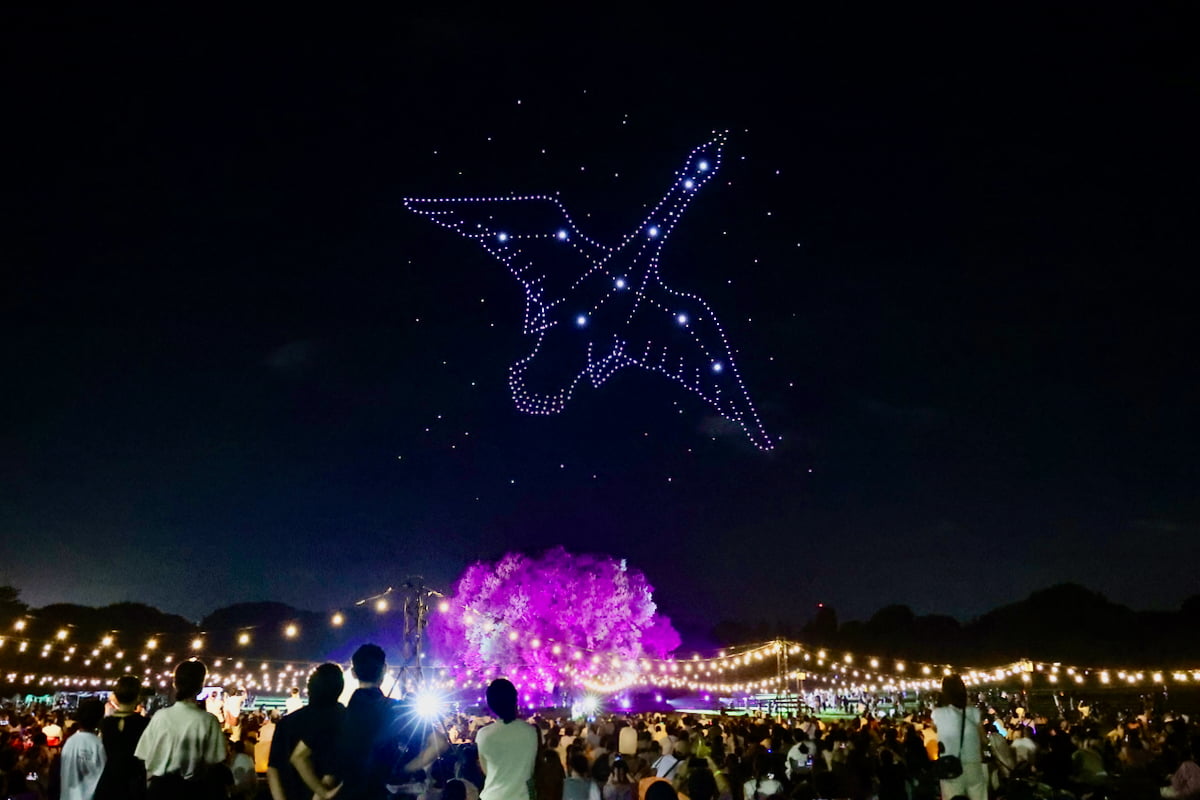 【体験レポ】昭和記念公園「東京 星空と光の夏祭り 2026」が開幕！500機ドローンショーや花火を楽しんできた