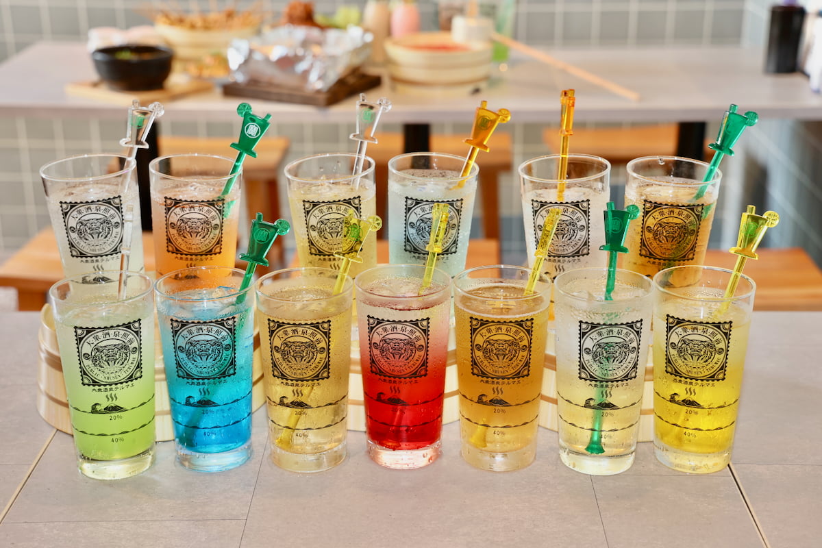 13種類のドリンク